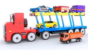 Videos For Toddlers To Learn Colors For Children With Police Car Toy ...