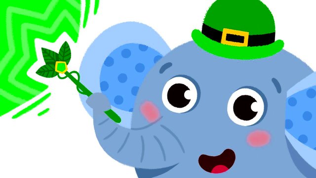 Kids Academy Cartoons To Learn Green Color for Toddlers & Kindergartners